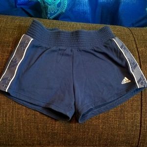 Blue Adidas sweat shorts